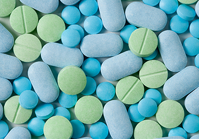 A collection of various pills