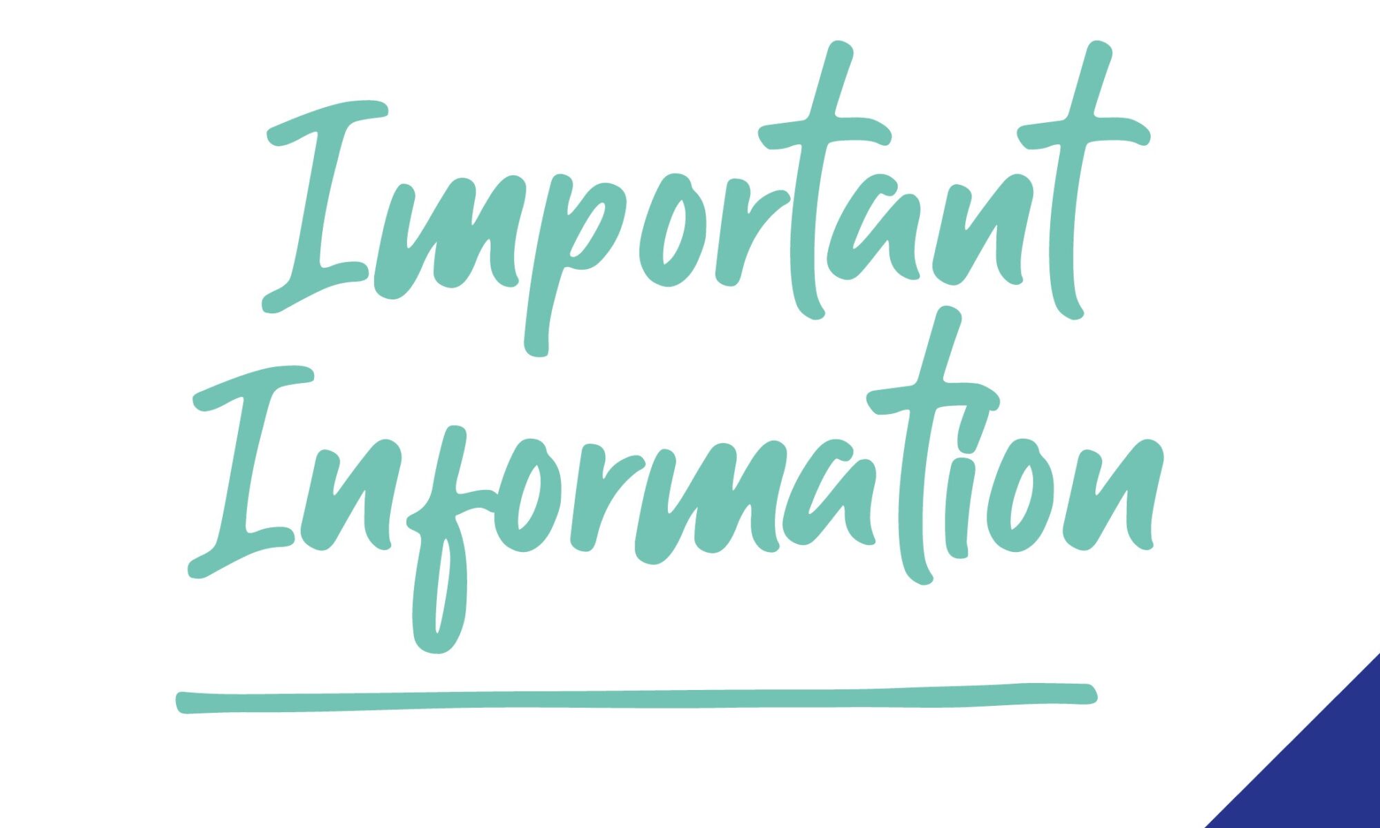 Important information graphic